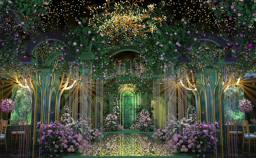 永安坝街道奇妙森林婚礼堂效果展示